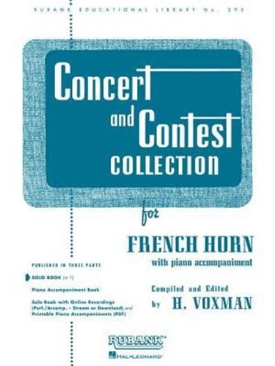 Cover for H Voxman · Concert &amp; Contest Collection (Paperback Book) (2017)