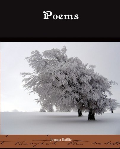 Cover for Joanna Baillie · Poems (Paperback Book) (2009)