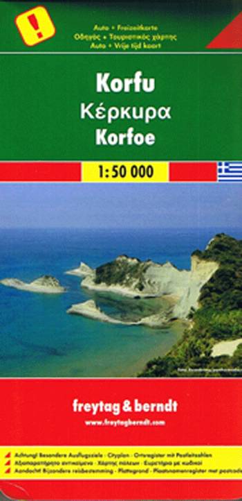 Cover for Freytag &amp; Berndt · Corfu, Special Places of Excursion Road Map 1:50 000 (Landkart) (2018)