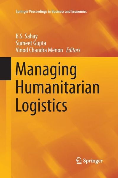 Cover for Managing Humanitarian Logistics - Springer Proceedings in Business and Economics (Pocketbok) [Softcover reprint of the original 1st ed. 2016 edition] (2016)