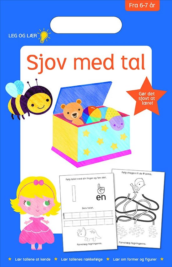 Skolestartsblok med håndtag: Sjov med tal - Anne-Lise Gjerdrum - Bøker - Legind - 9788771558562 - 8. mai 2020