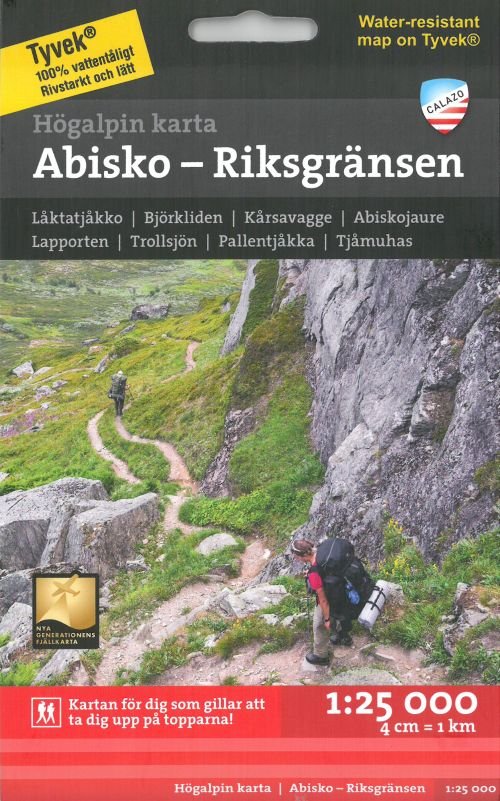Cover for Calazo · Abisko - Riksgransen - High Alpine map (Landkart) (2023)