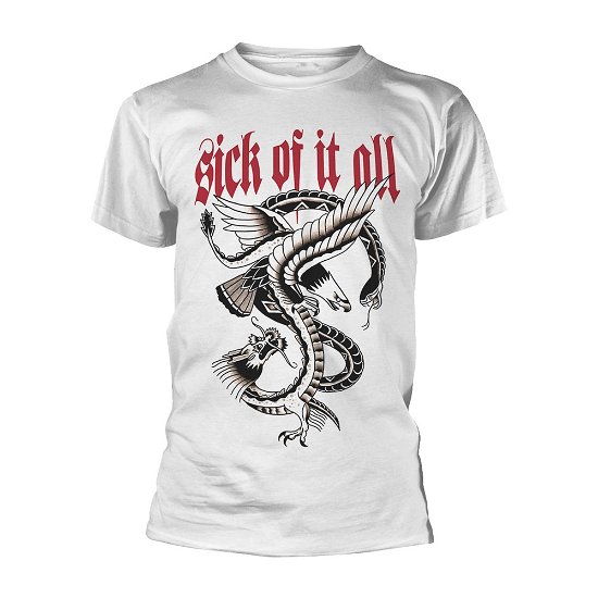 Cover for Sick of It All · Eagle (White) (T-shirt) [size S] [White edition] (2018)
