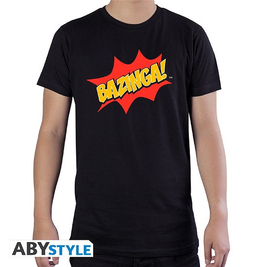 THE BIG BANG THEORY - Tshirt Bazinga man SS blac - T-Shirt Männer - Merchandise - ABYstyle - 3665361068563 - 7. februar 2019