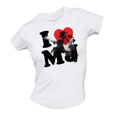 Cover for Michael =t-shirt Jackson · I Love Mj Skinny Whit (MERCH) [size M] (2009)