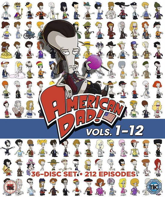 Cover for American Dad Season 112 · American Dad Volume 1-12 (DVD) (2017)