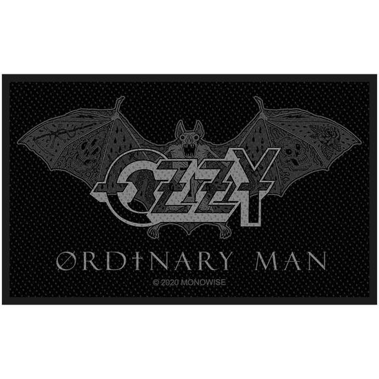 Ozzy Osbourne Standard Patch: Ordinary Man - Ozzy Osbourne - Produtos - PHD - 5056365703563 - 20 de julho de 2020