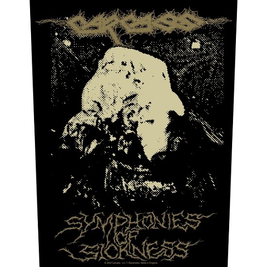 Carcass Back Patch: Symphonies Of Sickness - Carcass - Koopwaar - PHD - 5056365716563 - 1 april 2022