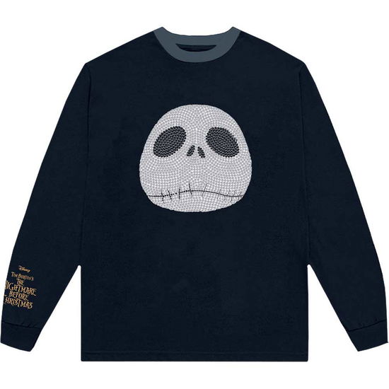 The Nightmare Before Christmas Unisex Long Sleeve T-Shirt: Rhinestone Jack (Embellished) - Nightmare Before Christmas - The - Produtos -  - 5056737254563 - 