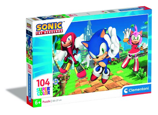 Cover for Clementoni · Puslespil Sonic, 104 brikker (Jigsaw Puzzle) (2023)