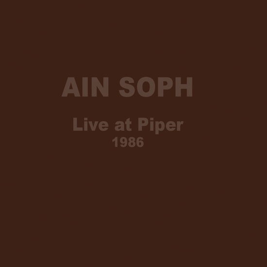 Cover for Ain Soph · Live At Piper 1986 (CD) (2022)