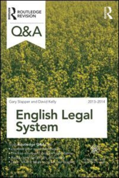 Cover for Gary Slapper · Q&amp;a English Legal System - Questions and Answers (Paperback Book) [10 Rev edition] (2013)