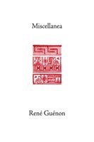 Cover for Rene Guenon · Miscellanea (Inbunden Bok) (2004)
