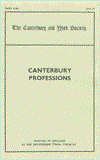 Cover for Michael Richter · Canterbury Professions - Canterbury &amp; York Society (Paperback Book) (1973)