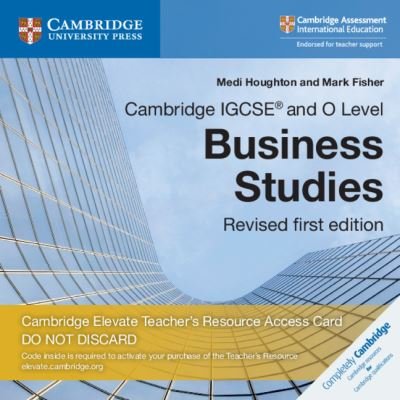 Cover for Medi Houghton · Cambridge IGCSE® and O Level Business Studies Revised Digital Teacher's Resource Access Card 3 Ed - Cambridge International IGCSE (N/A) [New edition] (2018)