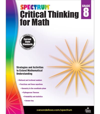 Cover for Spectrum · Spectrum Critical Thinking for Math, Grade 8 (Paperback Book) (2017)