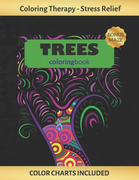 Cover for Inspired Colors · Trees Coloring Book (Paperback Book) (2019)