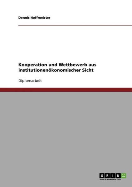 Cover for Hoffmeister · Kooperation und Wettbewerb (Book)