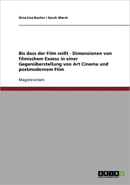 Cover for Bucher · Bis dass der Film reißt - Dimens (Book) [German edition] (2008)