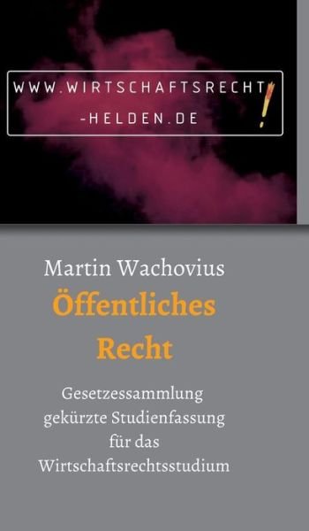 Cover for Wachovius · Öffentliches Recht (Book) (2019)