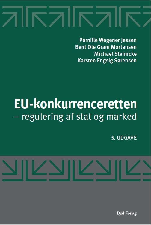 Cover for Bent Ole Gram Mortensen, Michael Steinicke, Pernille Wegener Jessen, Karsten Engsig Sørensen · EU-konkurrenceretten (Sewn Spine Book) [5.º edición] (2024)