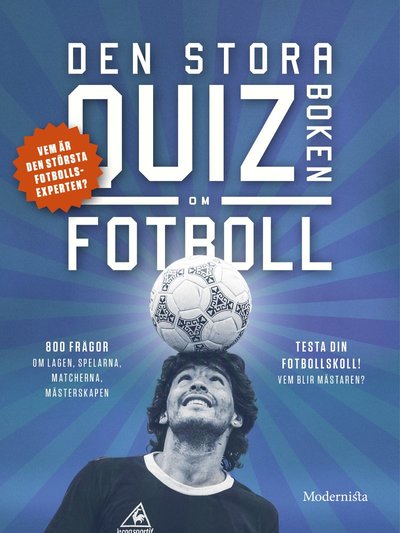 Cover for Den stora quizboken om fotboll (Paperback Book) (2025)