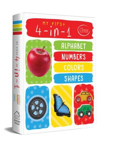 Cover for Wonder House Books · My First 4 in 1 Alphabet Numbers Colours Shapes (Book) (2018)