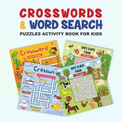 Cover for Let's Learn Publications · Crosswords &amp; Word Search Puzzles Activity Book for Kids (Pocketbok) (2020)
