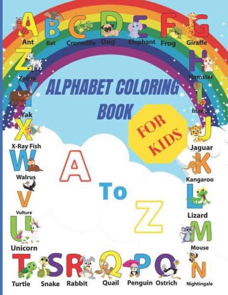 Cover for Rubayet Alam Azan Publishing House · Alphabet Coloring Book For Kids (Pocketbok) (2021)