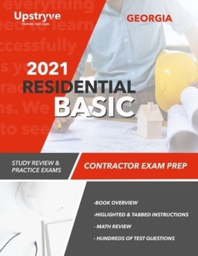 Cover for Upstryve Inc · 2021 Georgia Residential Basic Contractor Exam Prep: Study Review &amp; Practice Exams (Pocketbok) (2021)