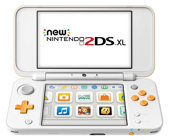NEW Nintendo 2DS XL Console - White & Orange - Nintendo - Spiel -  - 0045496504564 - 