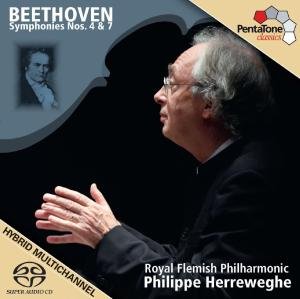 Symphonien Nr.4 & 7 - Herreweghe,Philippe / Royal Flemish Philharmonic - Muziek - Pentatone - 0827949031564 - 1 april 2011
