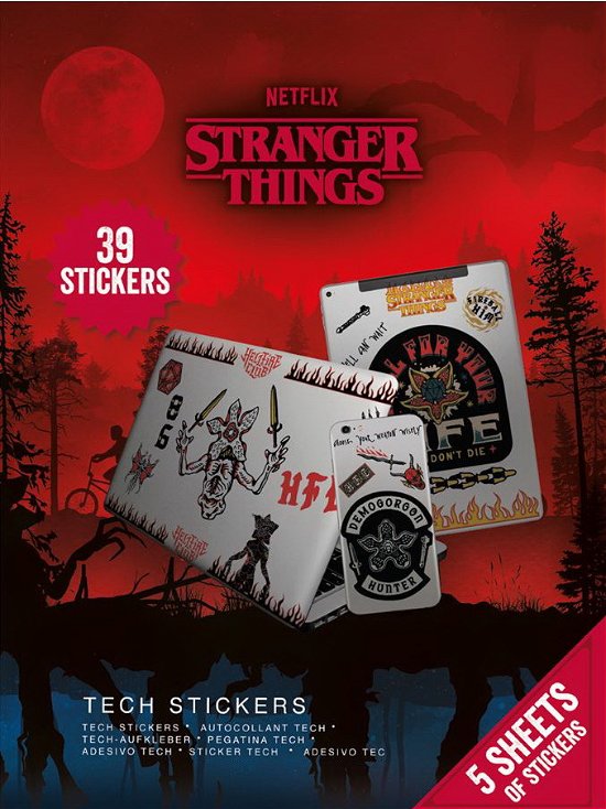 Cover for Stranger Things · Stranger Things 4 (Upside Down Battle) Tech Stickers (Badge)