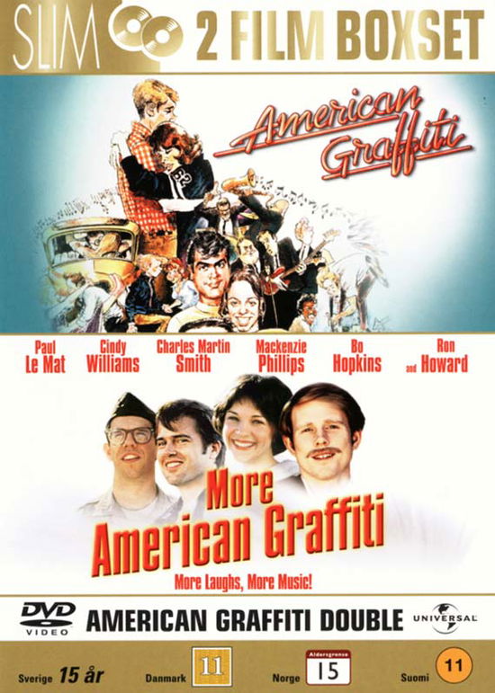 2da American Graffiti 1 & 2 Dvd - American Graffiti / More American Graffiti - Elokuva - Universal - 5050582611564 - keskiviikko 1. heinäkuuta 2009