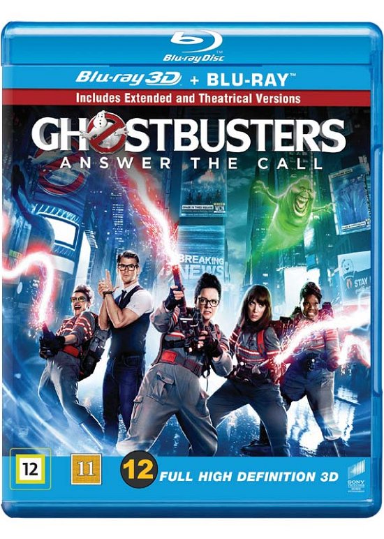 Cover for Melissa McCarthy / Kristen Wiig / Leslie Jones / Kate McKinnon · Ghostbusters (3D Blu-ray/BD) [3D edition] (2016)