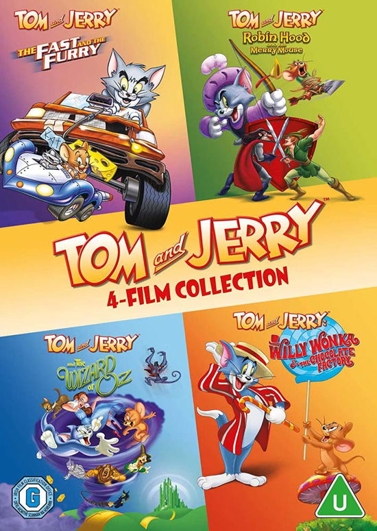 Tom and Jerry - 4 Film Collection - Tom  Jerry 4film Col DVD - Films - Warner Bros - 5051892238564 - 7 novembre 2022