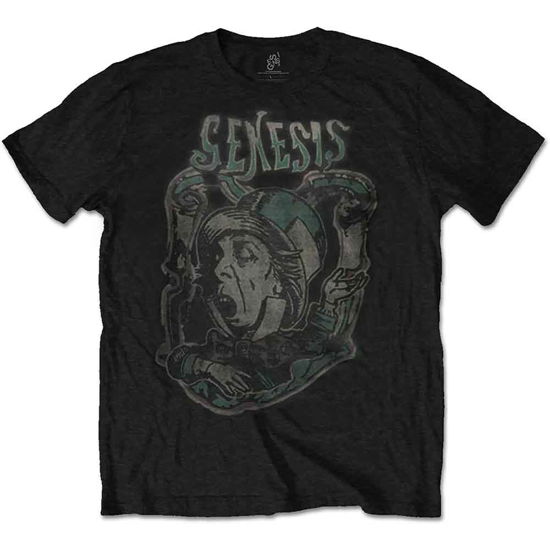 Cover for Genesis · Genesis Unisex T-Shirt: Mad Hatter 2 (T-shirt) [size L] [Black - Unisex edition] (2019)