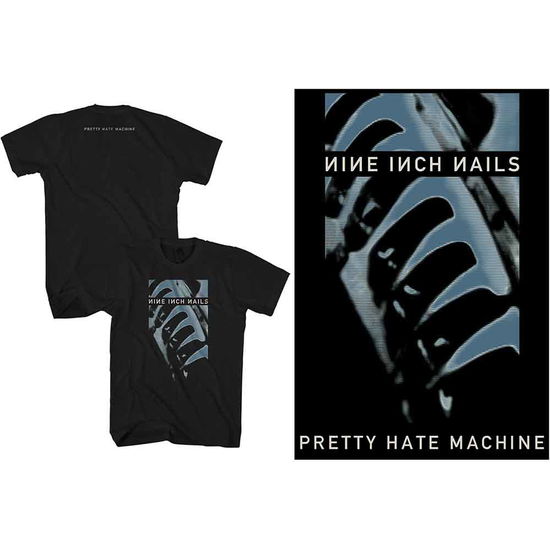 Nine Inch Nails Unisex T-Shirt: Pretty Hate Machine (Back Print) - Nine Inch Nails - Fanituote - PHD - 5056012042564 - maanantai 2. maaliskuuta 2020