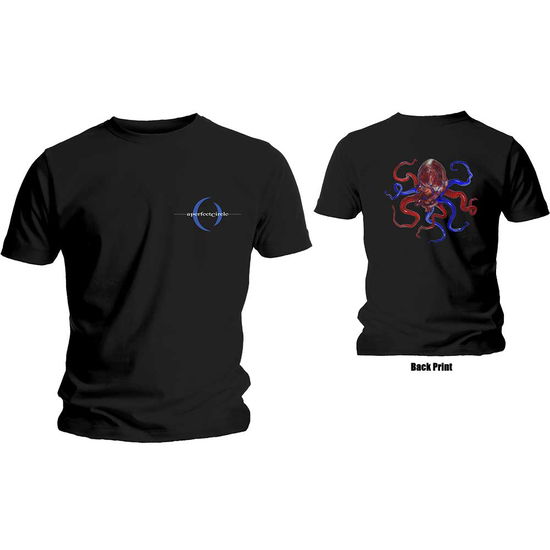 Cover for A Perfect Circle · A Perfect Circle Unisex T-Shirt: Octoheart (Black) (Back Print) (T-shirt) [size S] [Black - Unisex edition] (2023)