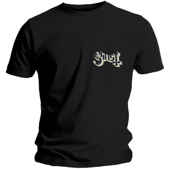 Cover for Ghost · Ghost Unisex T-Shirt: Pocket Logo (T-shirt) [size M] [Black - Unisex edition]
