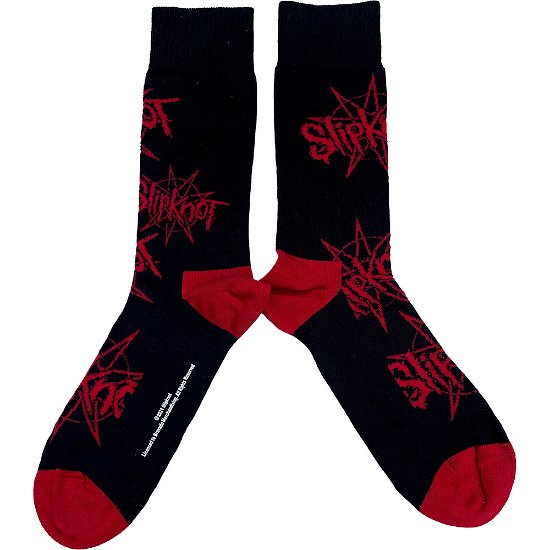 Cover for Slipknot · Slipknot Unisex Ankle Socks: Logo &amp; Nonagram (UK Size 7 - 11) (CLOTHES) [size M] [Black - Unisex edition]
