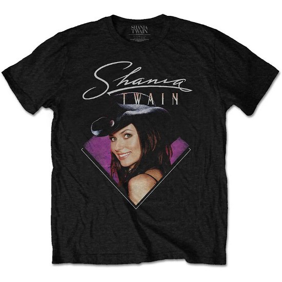 Shania Twain Unisex T-Shirt: Purple Photo - Shania Twain - Merchandise -  - 5056561065564 - 
