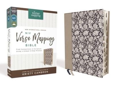 Cover for Kristy Cambron · NIV, Verse Mapping Bible, Leathersoft, Navy Floral, Thumb Indexed, Comfort Print Find Connections in Scripture Using a Unique 5-Step Process (Book) (2021)