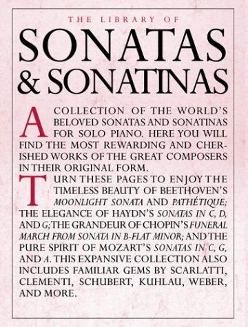 The Library of Sonatas and Sonatinas: Piano Solo - Amy Appleby - Książki - Music Sales America - 9780825619564 - 1 sierpnia 2002