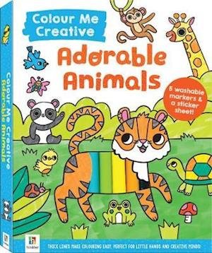 Cover for Hinkler Pty Ltd · Colour Me Creative: Adorable Animals - Colouring Kit (Paperback Book) (2020)
