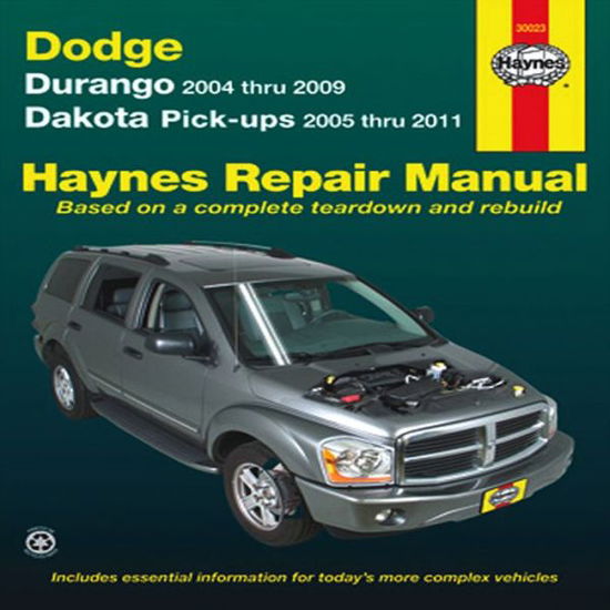 Cover for Haynes Publishing · Dodge Durango (2004-2009) &amp; Dakota (2005-2011) pick-ups Haynes Repair Manual (USA): 45234 (Paperback Book) (2012)