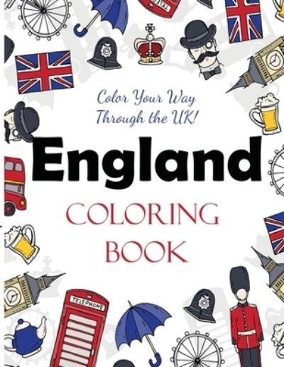 Cover for Dylanna Press · England Coloring Book (Paperback Book) (2020)