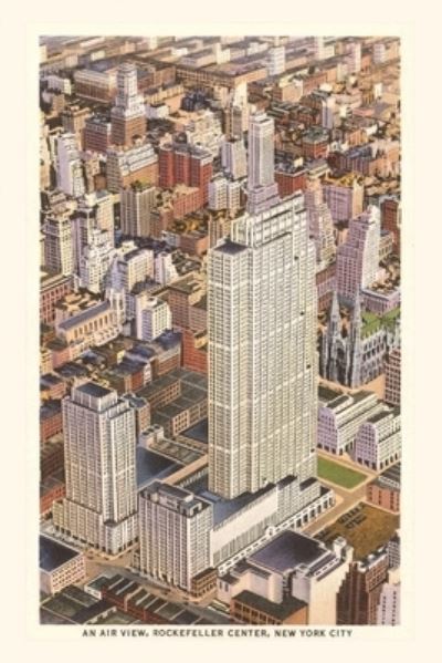 Cover for Found Image Press · Vintage Journal Aerial View of Rockefeller Center, New York City (Book) (2022)