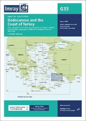 Cover for Imray · Imray Chart G35: Dodecanese and the Coast of Turkey - G Charts (Map) [New edition] (2024)