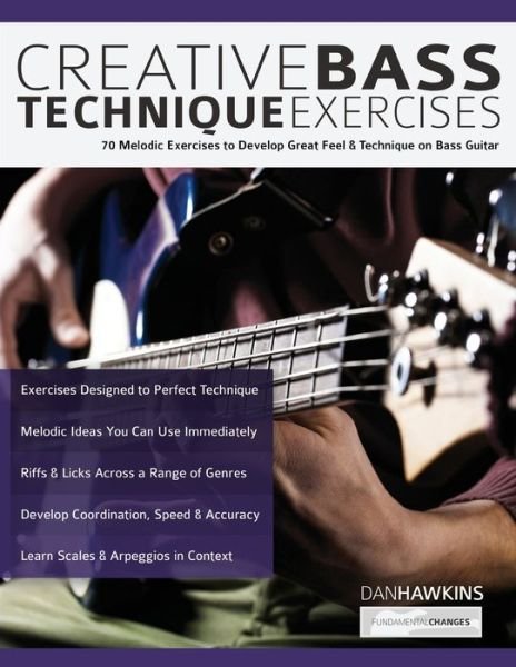Cover for Dan Hawkins · Creative Bass Technique Exercises (Paperback Book) (2019)